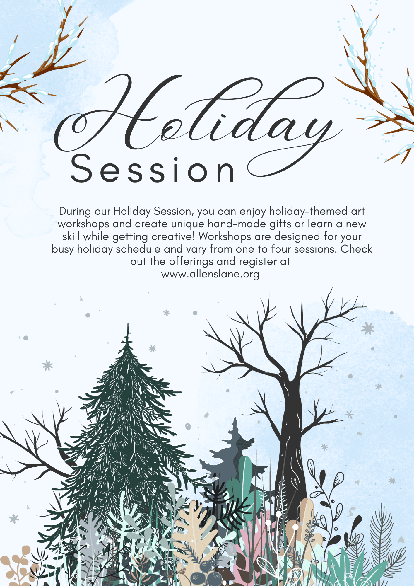 Blue Watercolor Hello Winter Document (A4) (1)